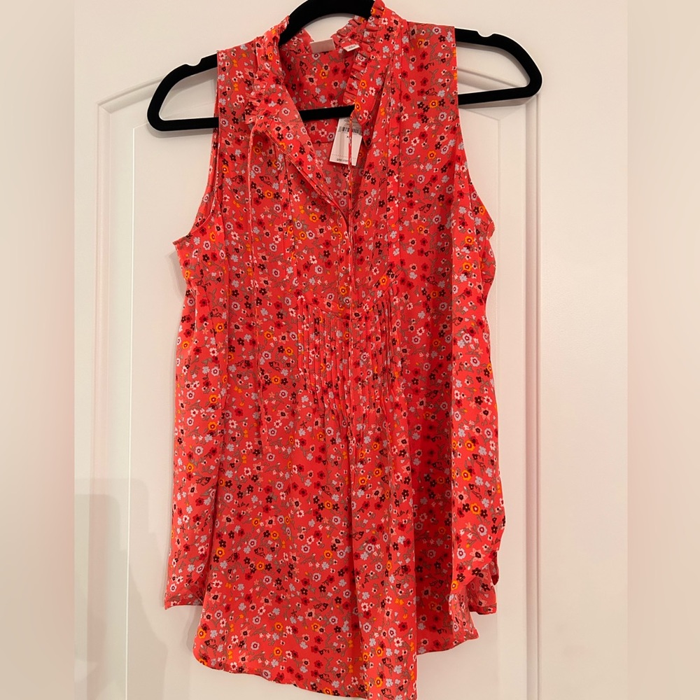 Gap Maternity floral sleeveless blouse